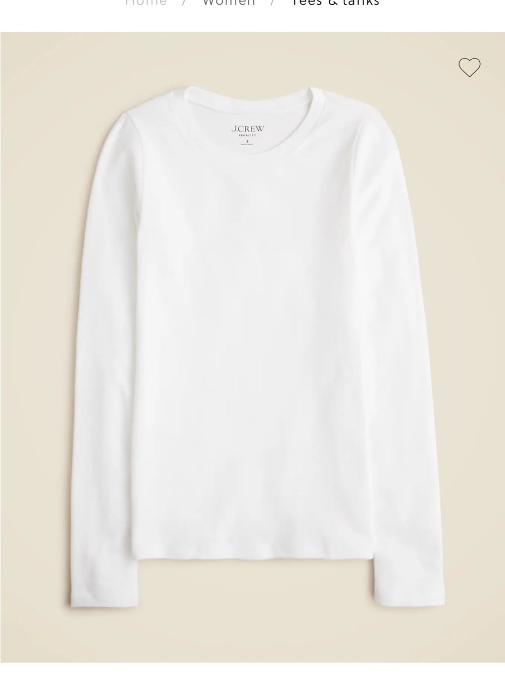 J. Crew Perfect Fit Long Sleeve T Shirt
